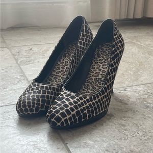 Via Spiga Animal Print Heels